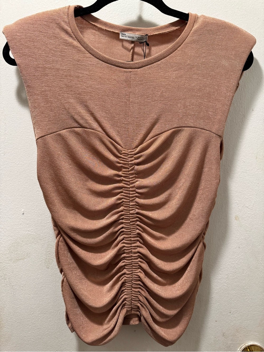 Zara Ruched Sleeveless Top